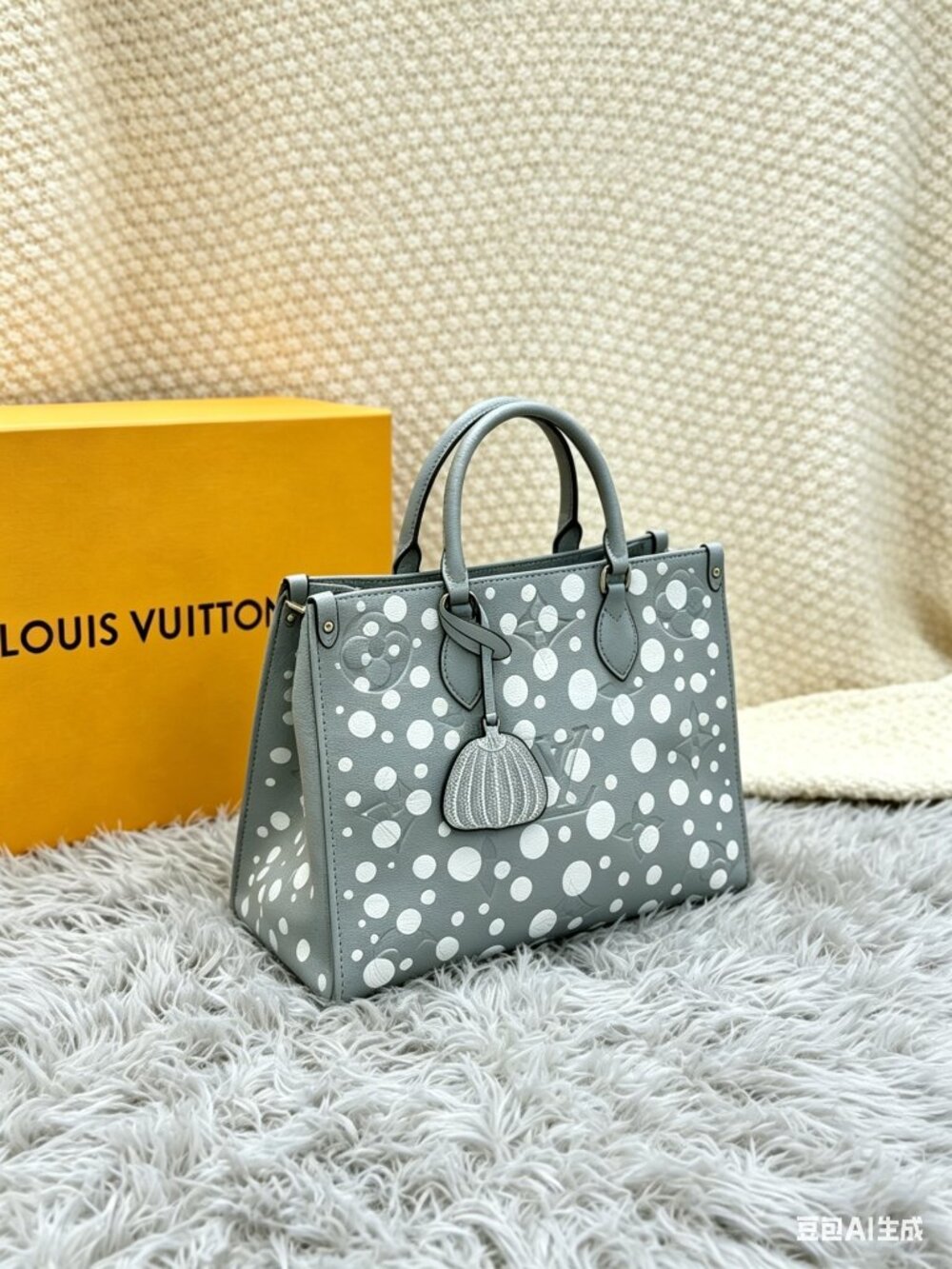 LV x Yayoi Kusama OnTheGo MM Tote Bag